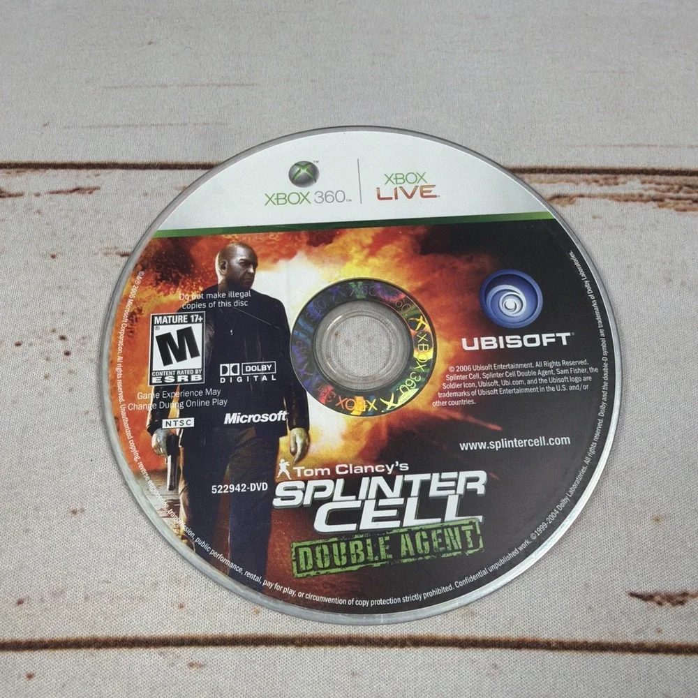 Tom Clancy's Splinter Cell: Double Agent Xbox 360 Game Disc Only